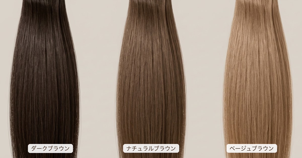 白髪隠しマスカラ 髪色別の色選び早見表